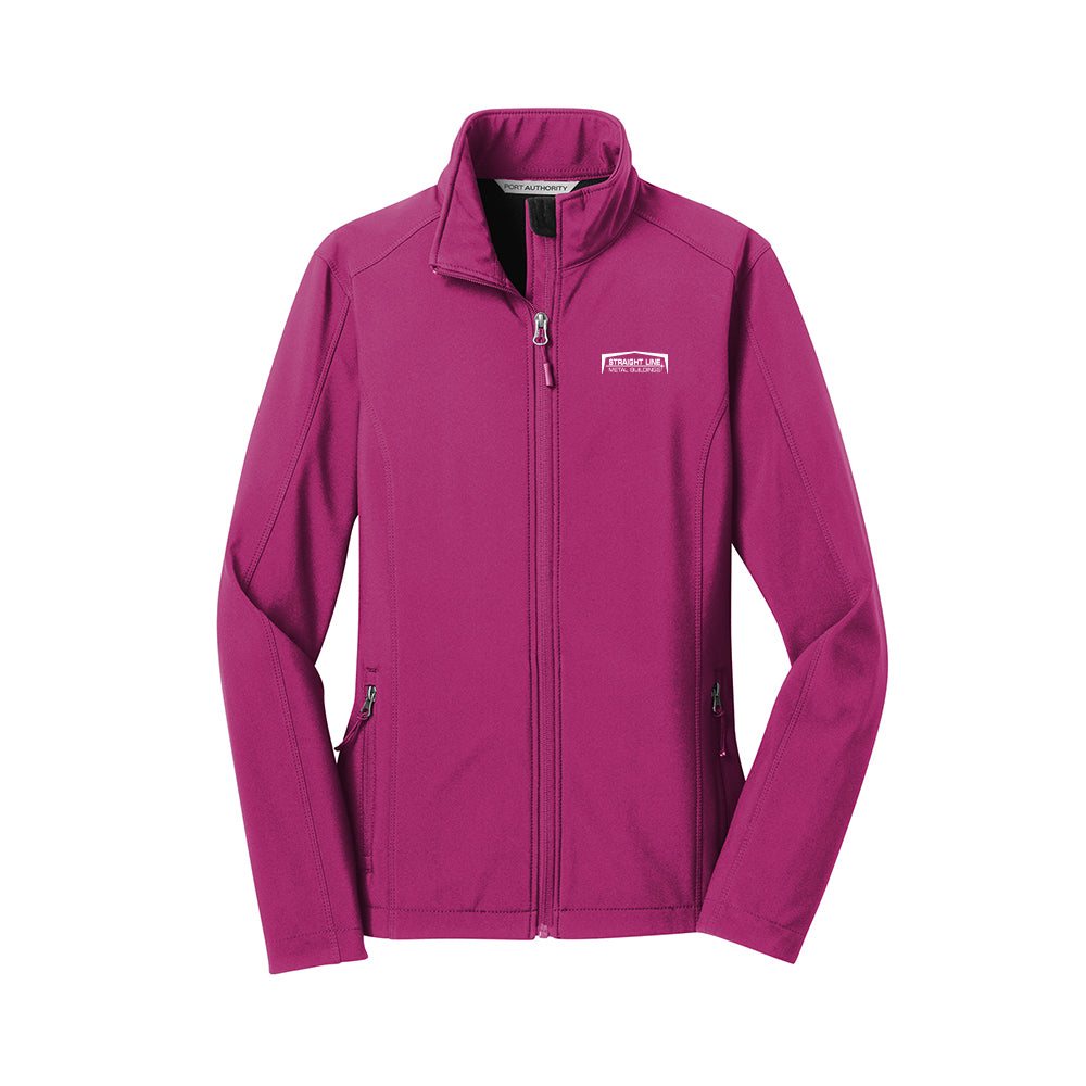 Straight Line Metal Buildings - Port Authority Ladies Core Soft Shell Jacket