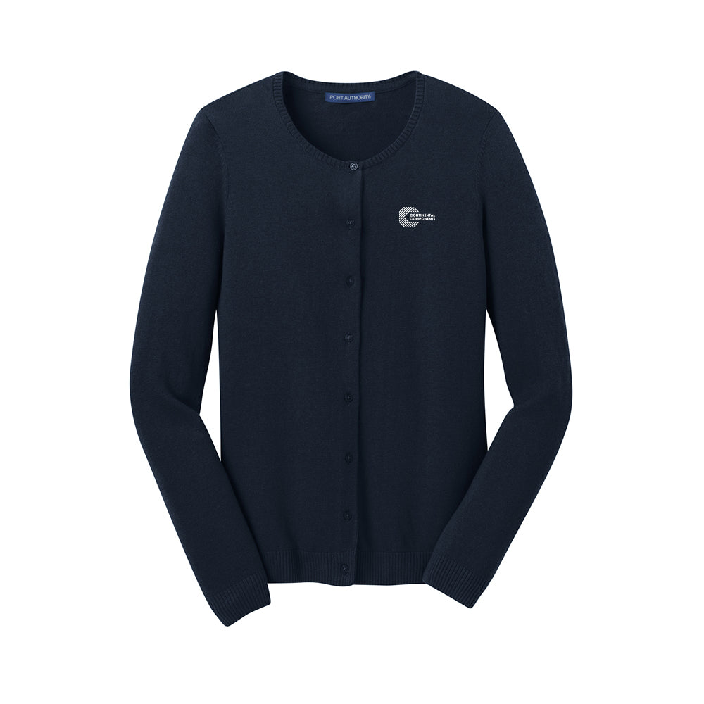 Continental Components - Port Authority Ladies Cardigan Sweater