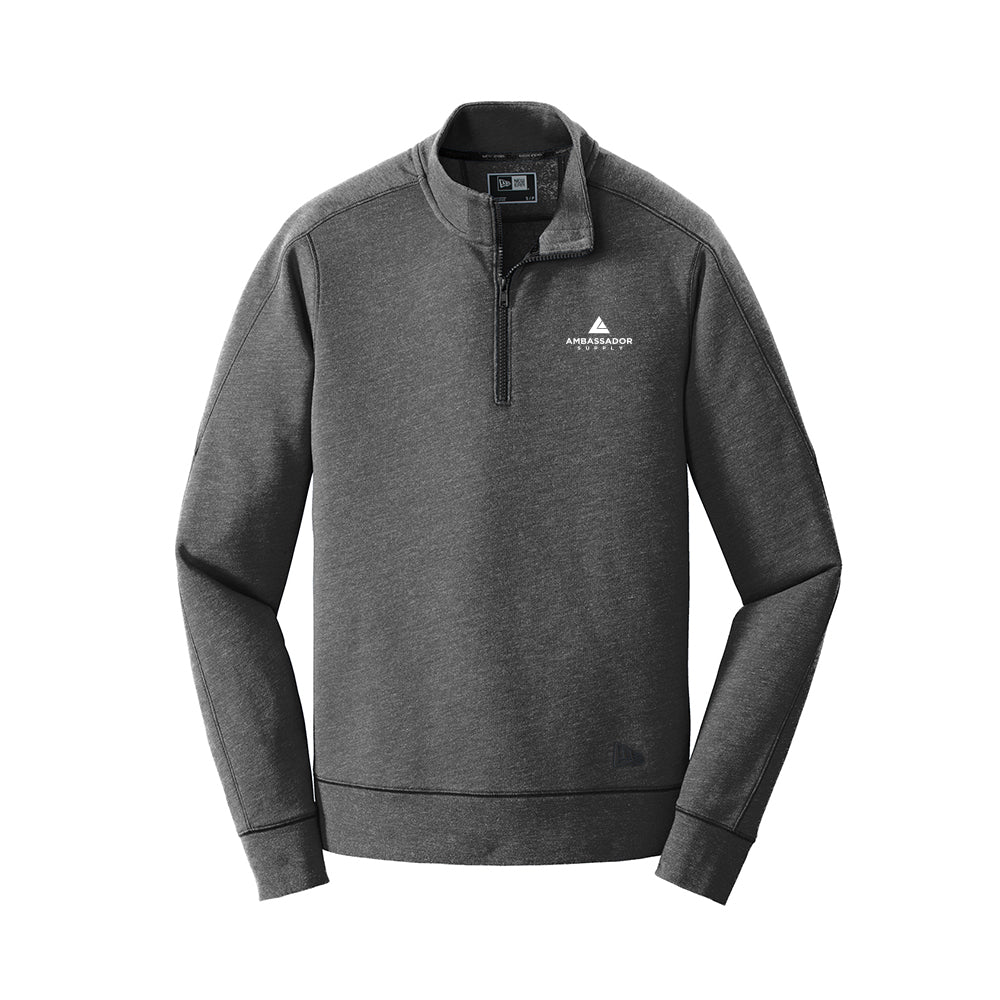 New Era Tri-Blend Fleece 1/4-Zip Pullover